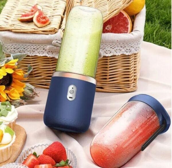 LICUADORA DOBLE VASO RECARGABLE PORTÁTIL