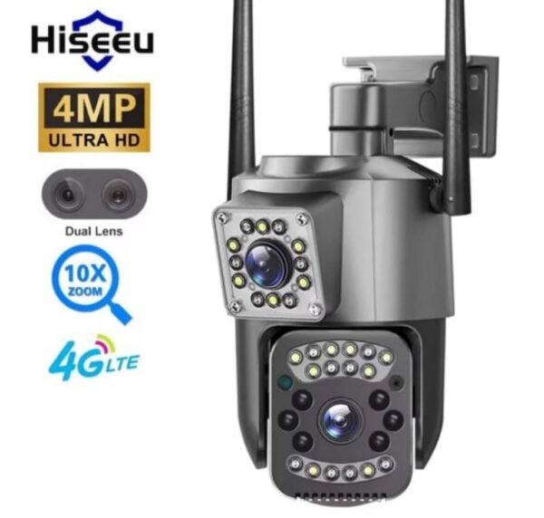 CÁMARA DE VIGILANCIA PROFESIONAL DOBLE LENTE CON GIRO 360