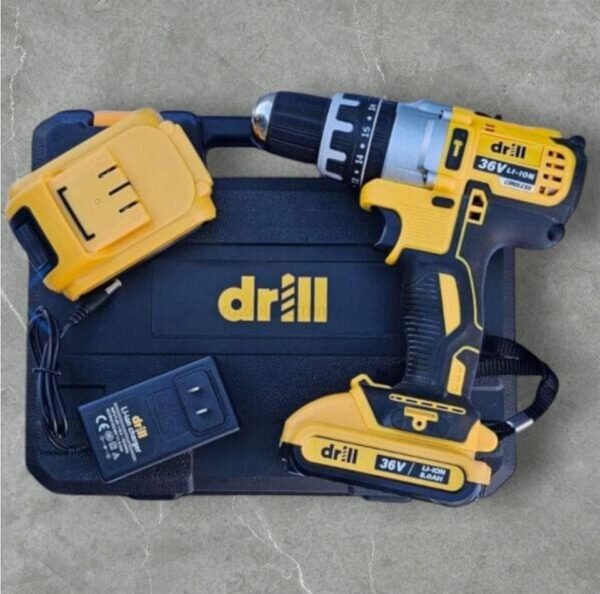 TALADRO DRILL 36 V DOBLE BATERIA PARA TRABAJO PROFESIONAL