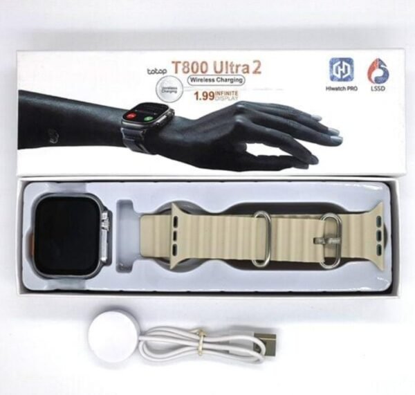 RELOJ SMARTWATCH T800 ULTRA 2 CARGA INALÁMBRICA