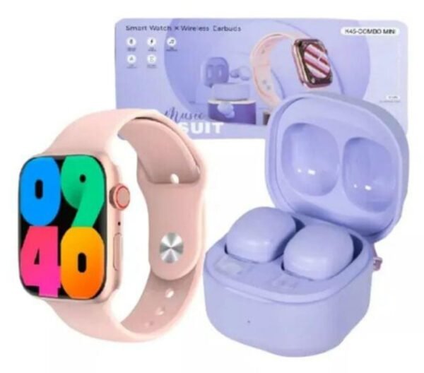 COMBO K45 RELOJ Y AUDÍFONOS +7 PULSOS CALIDAD 9.99