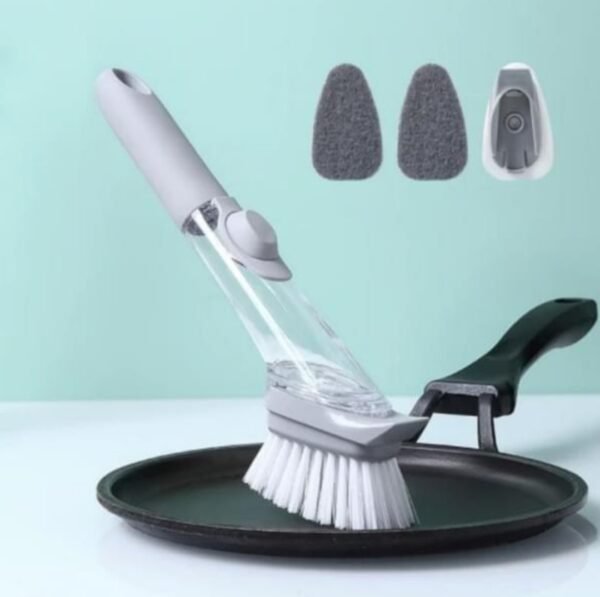 CEPILLO MULTIUSOS CON DISPENSADOR DE JABÓN